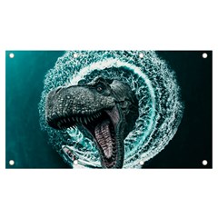 Dinosaur Sea Boat Fantasy Banner And Sign 7  X 4  by Wegoenart