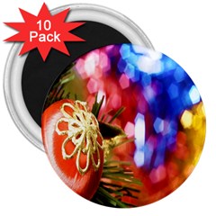 Christmas Decoration Ball 3  Magnets (10 Pack)  by artworkshop