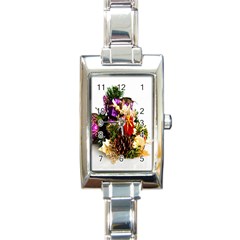 Christmas Decorations Rectangle Italian Charm Watch