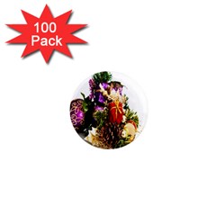 Christmas Decorations 1  Mini Magnets (100 pack) 