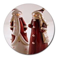 Christmas Figures 3 Round Mousepads by artworkshop