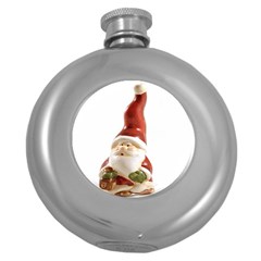 Christmas Figures 8 Round Hip Flask (5 oz)