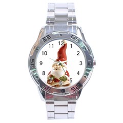 Christmas Figures 8 Stainless Steel Analogue Watch