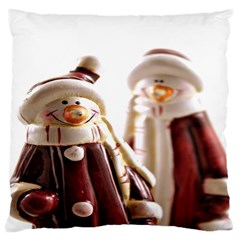 Christmas Figures 11 Large Flano Cushion Case (one Side) by artworkshop