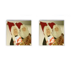 Christmas Puppets 2 Cufflinks (square)