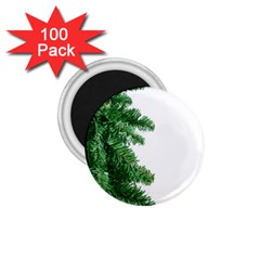 Green Christmas Tree Border 1 75  Magnets (100 Pack)  by artworkshop