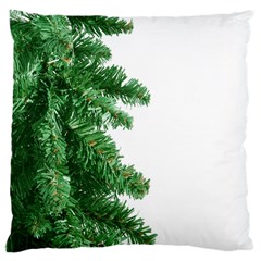 Green Christmas Tree Border Large Cushion Case (one Side) by artworkshop