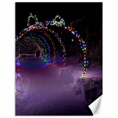 Outdoor Christmas Lights Tunnel Canvas 18  X 24  by artworkshop