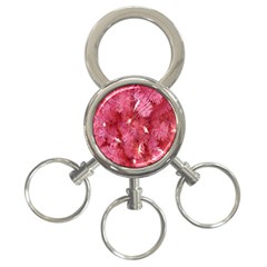 Pink Christmas Tree 3-ring Key Chain