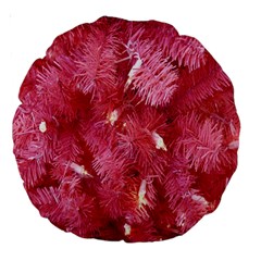 Pink Christmas Tree Large 18  Premium Round Cushions by artworkshop