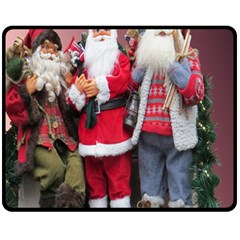 Santa On Christmas 1 Fleece Blanket (medium) 