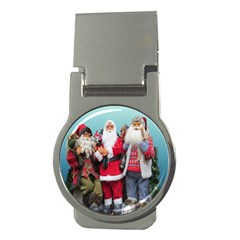 Santa On Christmas 3 Money Clips (round)  by artworkshop