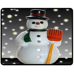 Snowman Fleece Blanket (medium) 