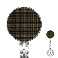 Plaid Stainless Steel Nurses Watch by nateshop