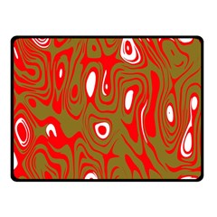 Red-dark Double Sided Fleece Blanket (small)  by nateshop