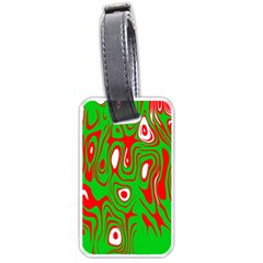 Red-green Luggage Tag (one Side) by nateshop