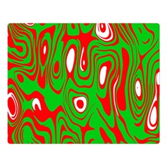Red-green Double Sided Flano Blanket (large) 