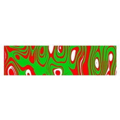 Red-green Oblong Satin Scarf (16  X 60 ) by nateshop