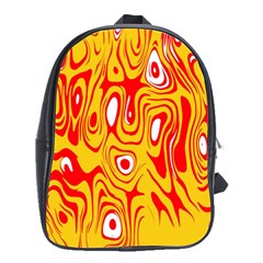 Red-yellow School Bag (large) by nateshop