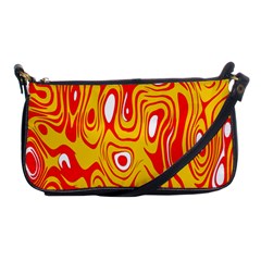 Red-yellow Shoulder Clutch Bag by nateshop