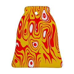 Red-yellow Bell Ornament (two Sides) by nateshop