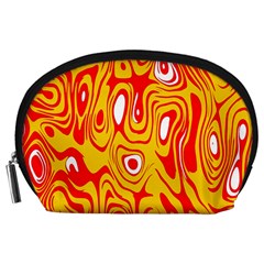 Red-yellow Accessory Pouch (large) by nateshop