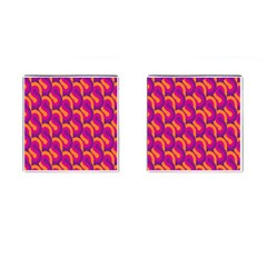 Retro-pattern Cufflinks (square) by nateshop