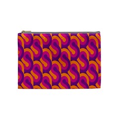 Retro-pattern Cosmetic Bag (medium) by nateshop