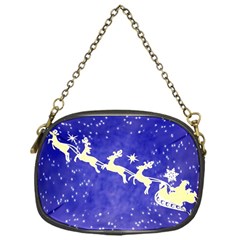 Santa-claus-with-reindeer Chain Purse (one Side) by nateshop