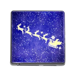 Santa-claus-with-reindeer Memory Card Reader (square 5 Slot)
