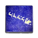 Santa-claus-with-reindeer Memory Card Reader (Square 5 Slot) Front