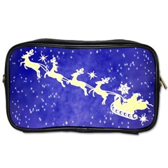 Santa-claus-with-reindeer Toiletries Bag (two Sides) by nateshop