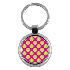 Seamless, Polkadot Key Chain (round) by nateshop