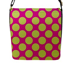 Seamless, Polkadot Flap Closure Messenger Bag (l) by nateshop