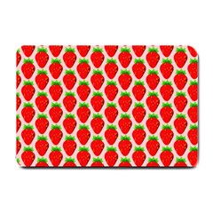 Strawberries Small Doormat  by nateshop