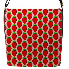 Strawberries Flap Closure Messenger Bag (s) by nateshop