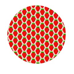 Strawberries Mini Round Pill Box by nateshop