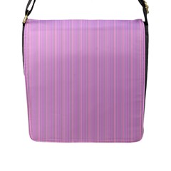 Stripes Flap Closure Messenger Bag (l) by nateshop