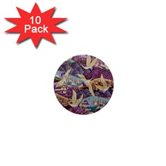 Textile Fabric Pattern 1  Mini Buttons (10 Pack)  by nateshop