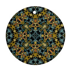 Tile (2) Round Ornament (two Sides) by nateshop