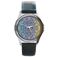 Tile Round Metal Watch by nateshop