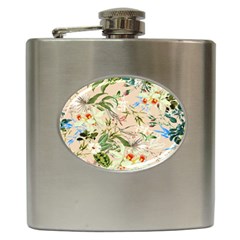 Tropical Fabric Textile Hip Flask (6 Oz) by nateshop