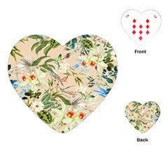 Tropical Fabric Textile Playing Cards Single Design (heart) by nateshop