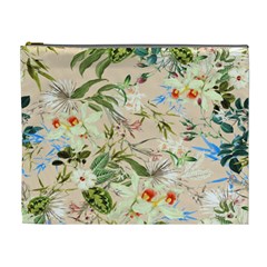 Tropical Fabric Textile Cosmetic Bag (xl)