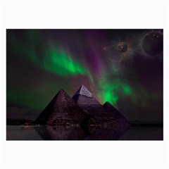 Fantasy Pyramid Mystic Space Large Glasses Cloth by Wegoenart