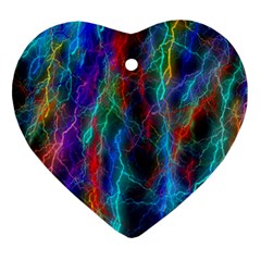 Wizzard Flash Flashes Template Abstract Heart Ornament (two Sides) by Wegoenart