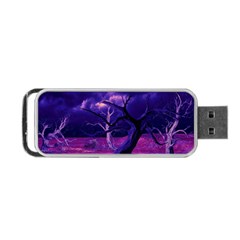 Forest Night Heaven Cloud Nature Portable Usb Flash (one Side) by Wegoenart