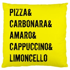 It`s An Italian Thing - Italian Cuisine Large Flano Cushion Case (two Sides) by ConteMonfrey