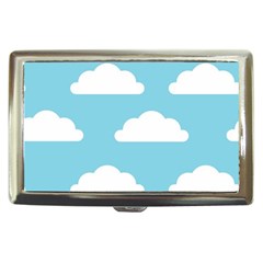 Clouds Blue Pattern Cigarette Money Case