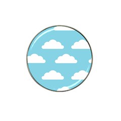 Clouds Blue Pattern Hat Clip Ball Marker (4 pack)